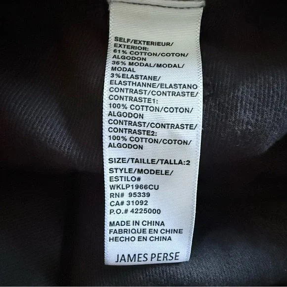 James Perse Soft Drape Utility Pants Sz 2 - Picture 9 of 10